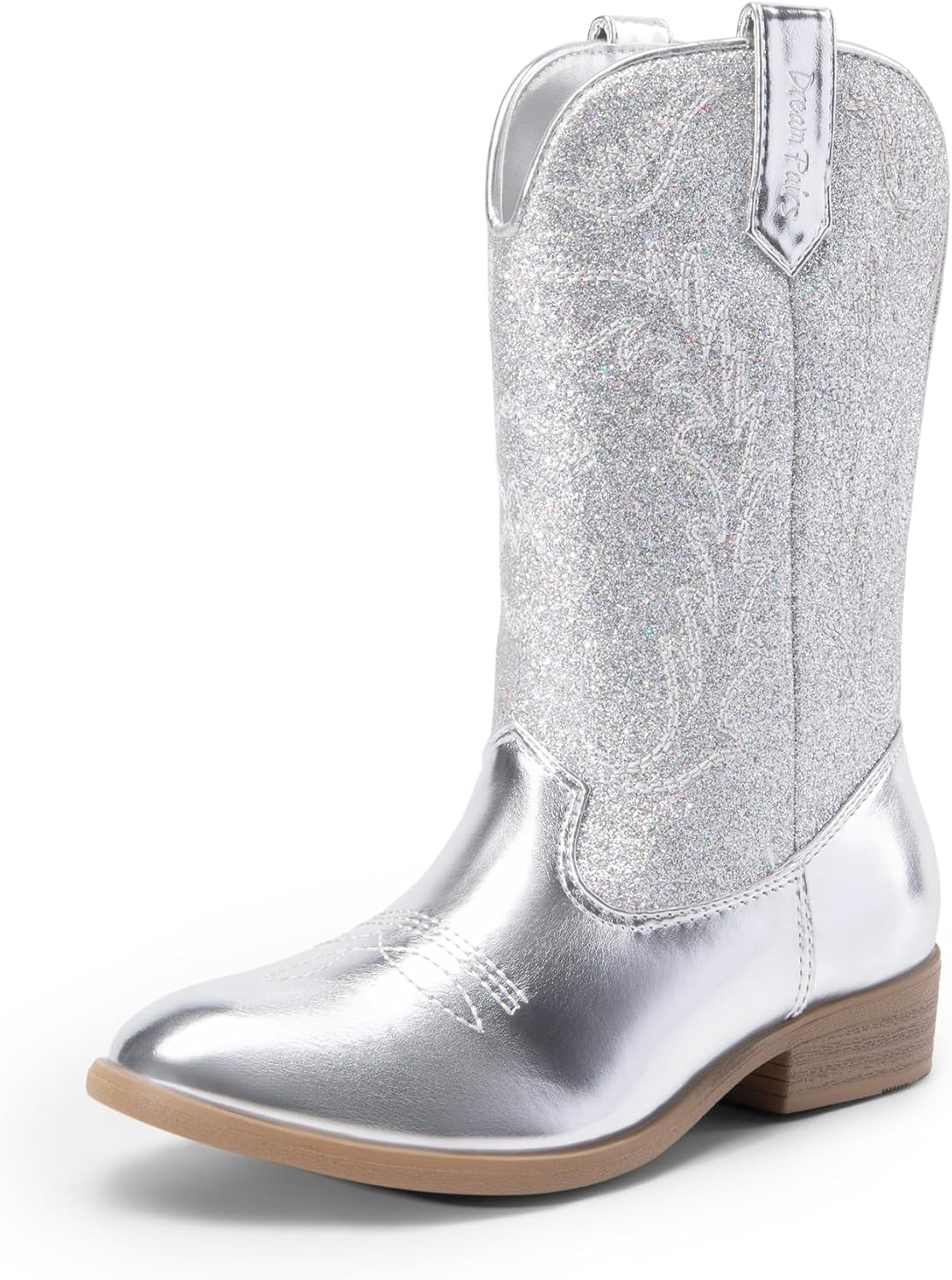 DREAM PAIRS Cowgirl Cowboy Western Boots for Girls Comfort