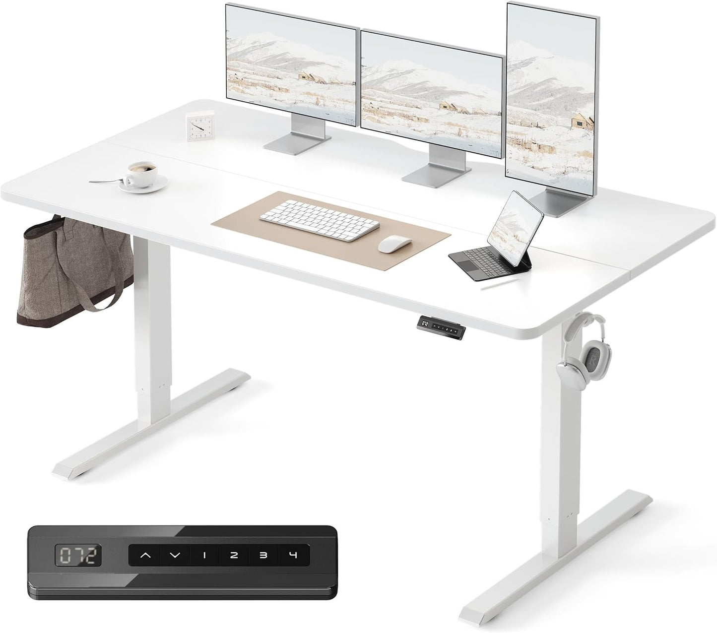 FEZIBO Standing Desk Electric Height Adjustable for Ergonomic Comfort
