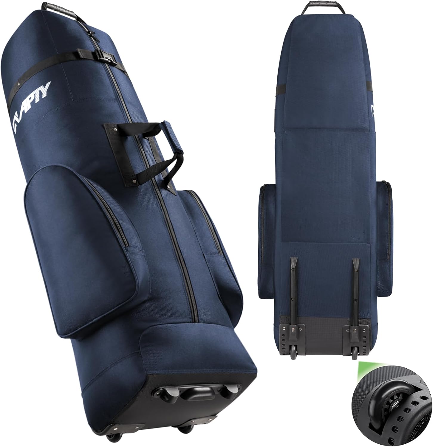 Padded Golf Club Travel Bag with Wheels for Easy Transport