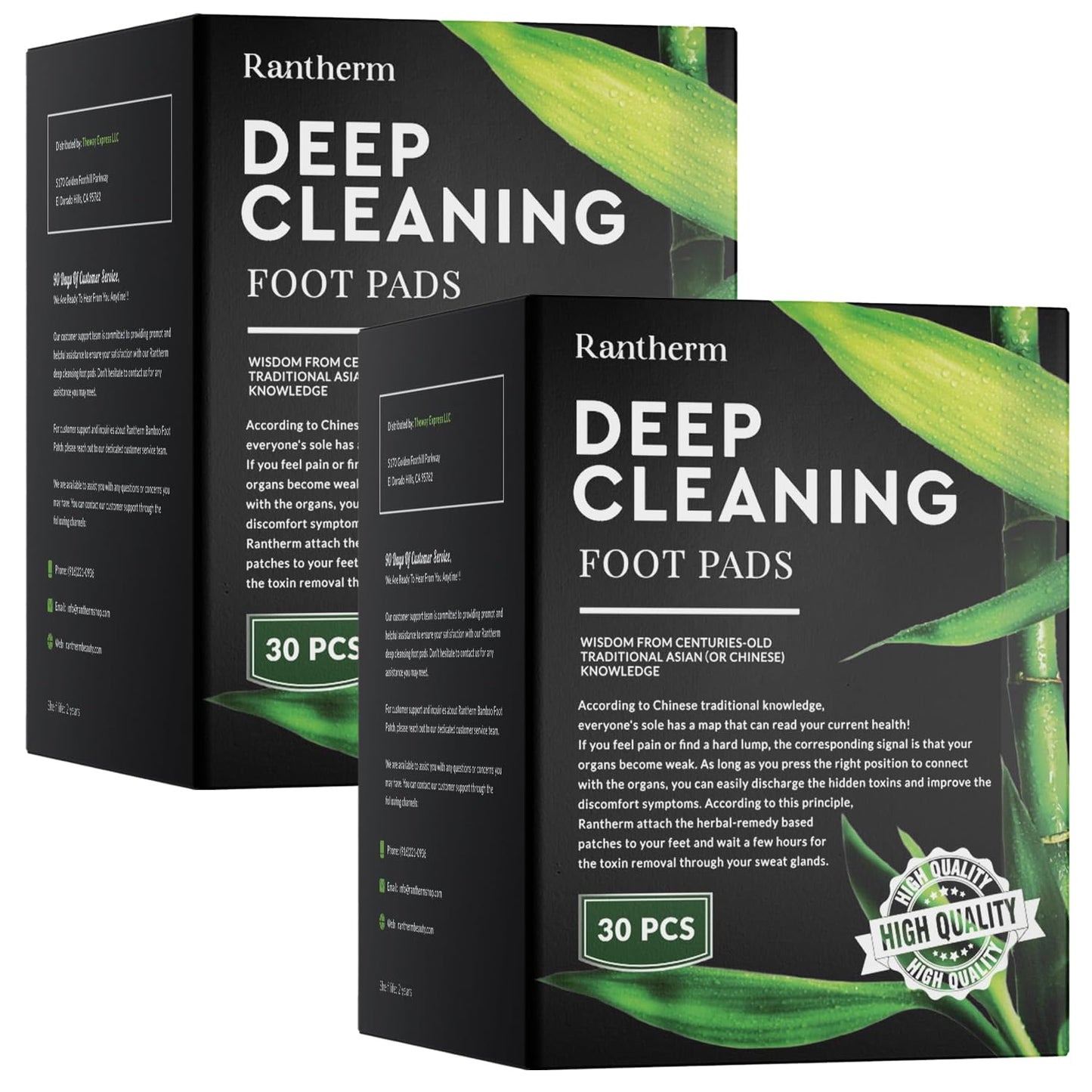 Foot Patches for Deep Cleansing: Bamboo Vinegar Ginger Pads