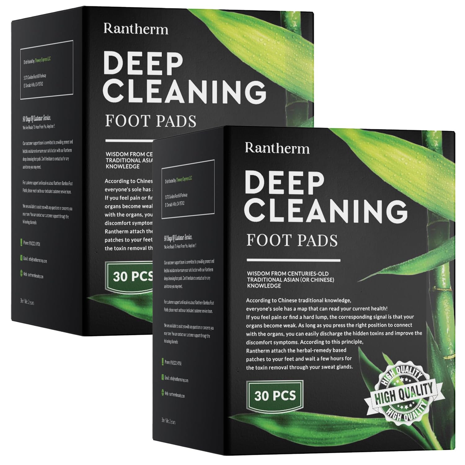 Foot Patches for Deep Cleansing: Bamboo Vinegar Ginger Pads