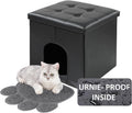 MEEXPAWS Cat Litter Box Enclosure Furniture for Small Spaces