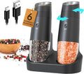 CIRCLE JOY Gravity Electric Salt and Pepper Grinder Set - Rechargeable