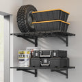 2 Pack Heavy Duty Garage Wall Shelving Set 2x3ft - 500lb Capacity