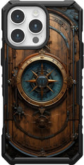 Wood Door Compass Legend UAG Case for iPhone 15 Pro Max - Limited