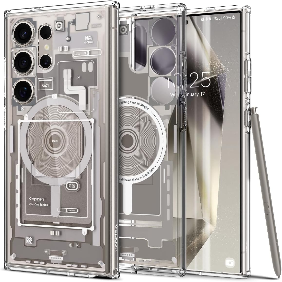 Spigen Ultra Hybrid Metal Ring MagFit Case for Galaxy S24 Ultra