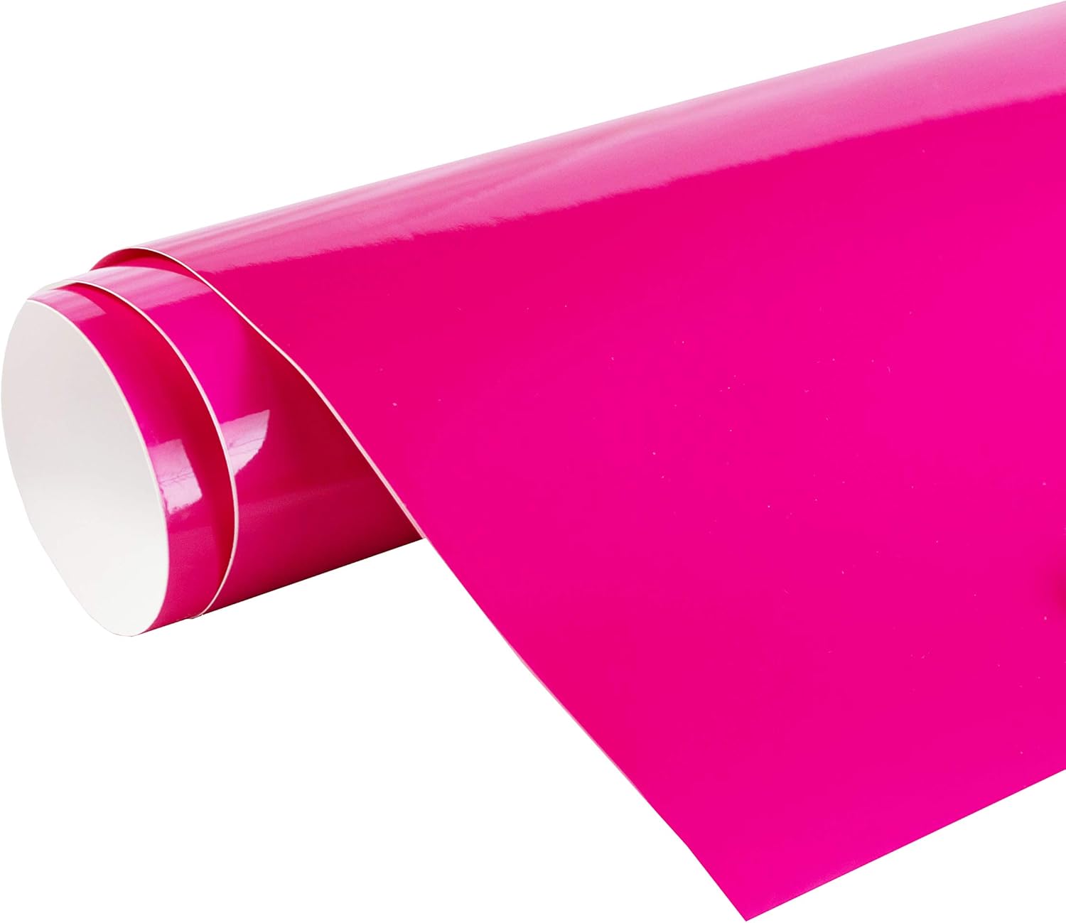 24in x 100ft Glossy Hottest Pink Repositionable Vinyl Roll