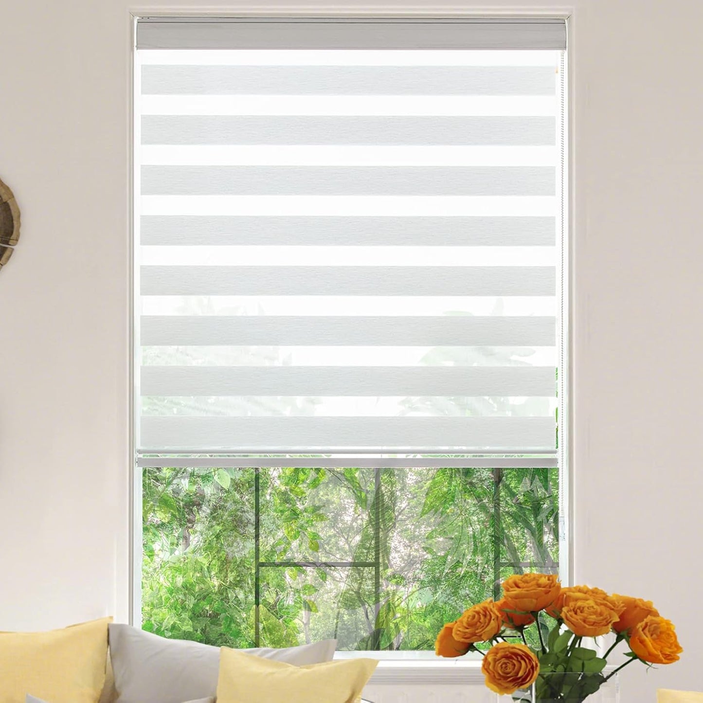 Zebra Roller Window Blinds Custom Cut to Size for Any Room