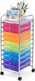 GOFLAME 10-Drawer Rolling Storage Cart - Mobile Organizing Solution