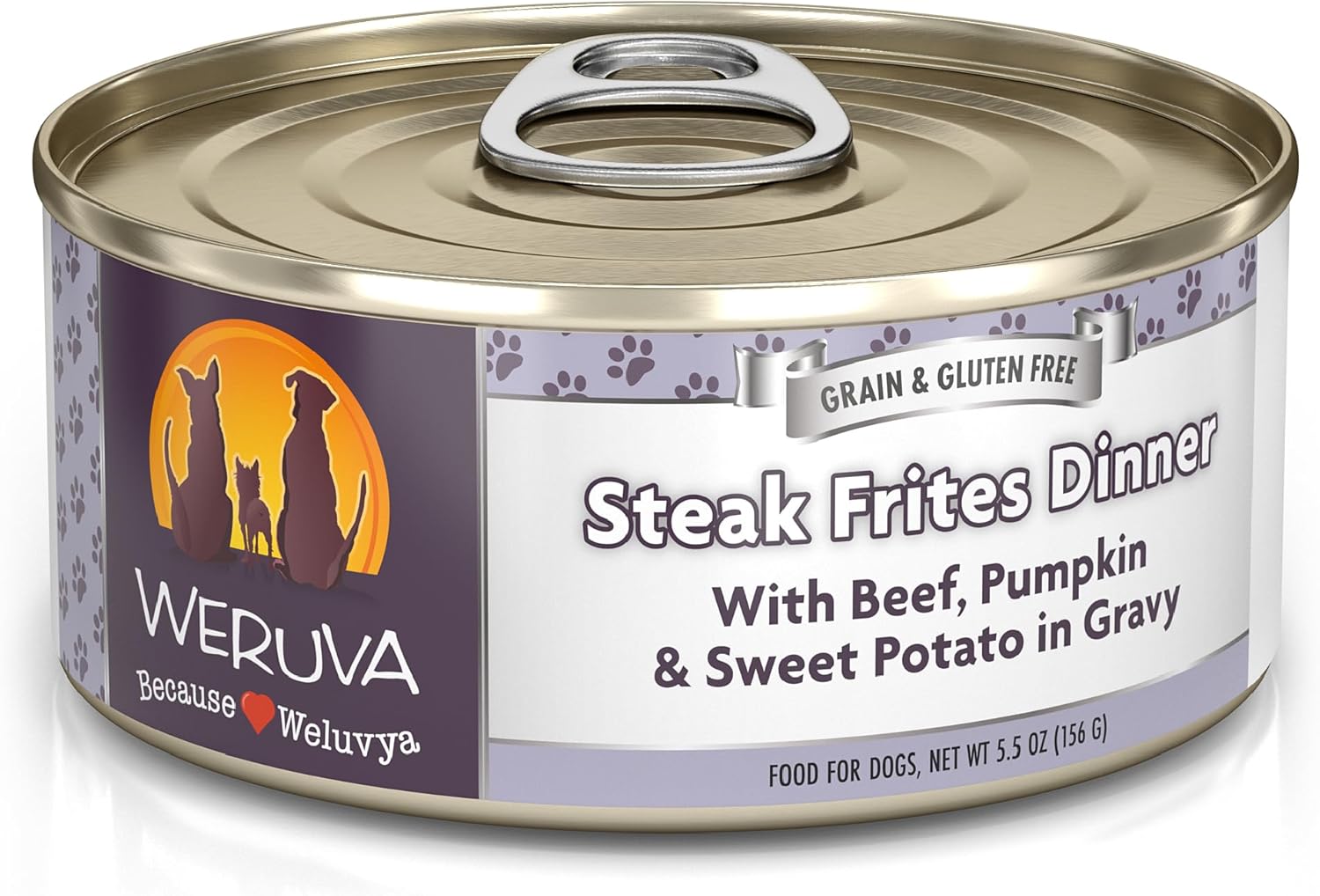 Weruva Classic Dog Food, Steak Frites with Beef & Pumpkin