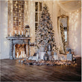 WOLADA Holiday Vintage Gold Christmas Backdrop for Festive Fun