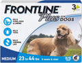 FRONTLINE Plus Flea and Tick Treatment for Medium Dogs - 3 Treatments