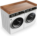 Wood Countertop for Washer & Dryer - Non-Slip & Stylish - Walnut