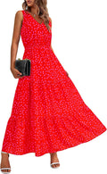 BTFBM Women's Casual Floral Maxi Dress for Summer Weddings