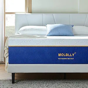 Molblly Queen Size Mattress - 12 Inch Cooling-Gel Memory Foam