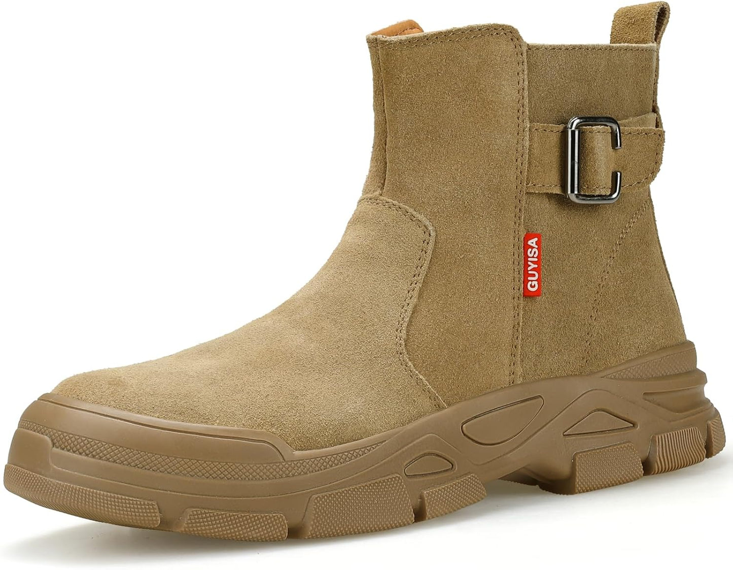 GLANOUDUN Welding Work Boots for Men - Indestructible Safety Shoes