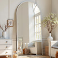Arched White Full Length Mirror for Bedroom and Living Room