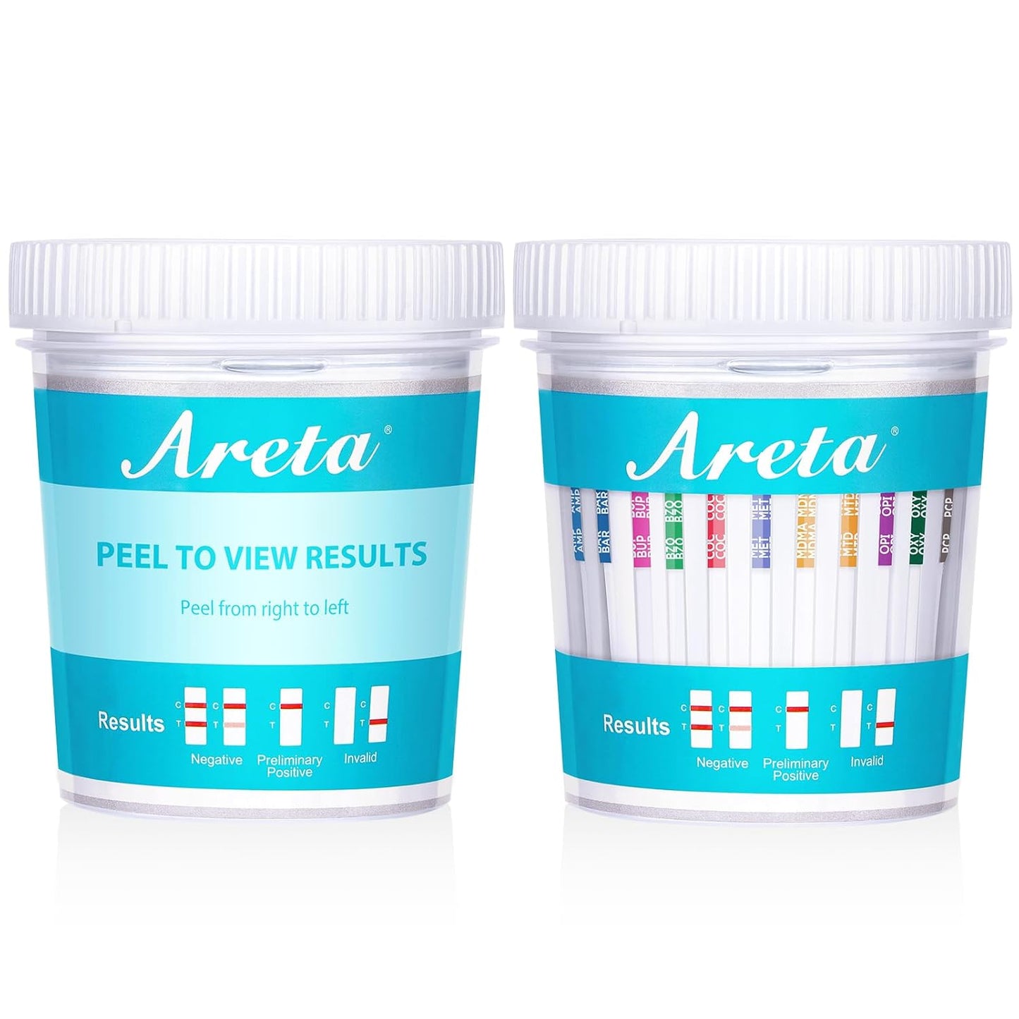Areta 14 Panel Instant Urine Test Cups for Home Use - 100 Pack