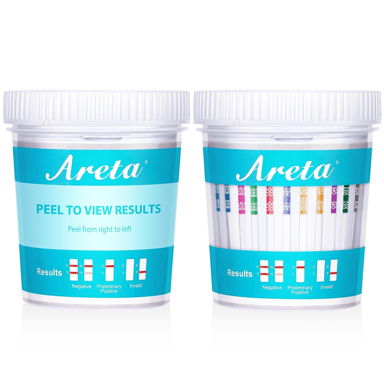 Areta 14 Panel Instant Urine Test Cups for Home Use - 100 Pack