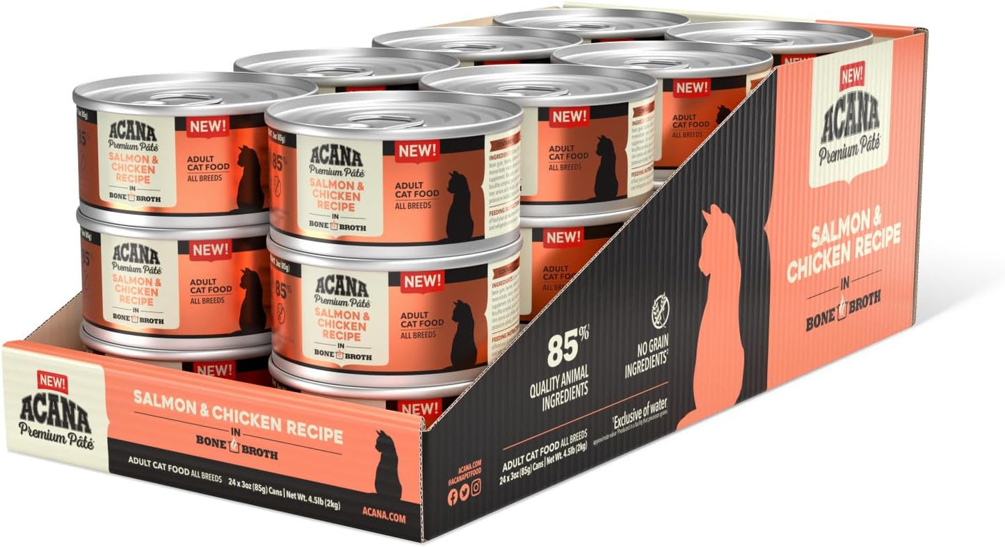 ACANA Premium Pate Wet Cat Food with Salmon and Chicken Recipe