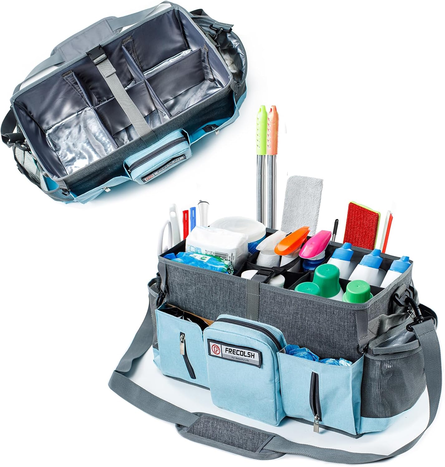 Large Cleaning Supplies Organizer for Easy Housekeeping Tasks