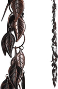 8.5 ft Rain Chain Leaves Rain Chains for Gutters - Decorative Copper