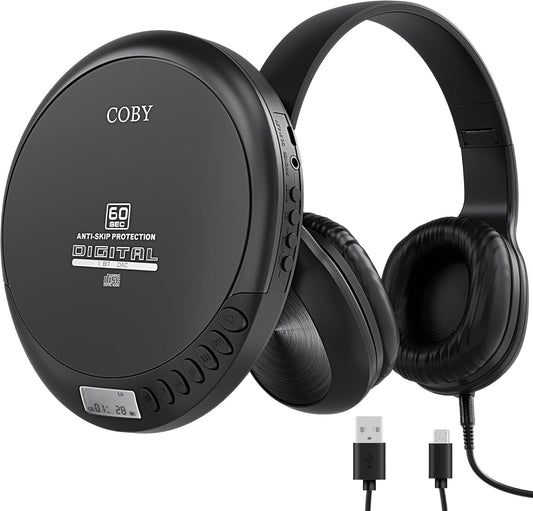 Coby Portable CD Player with MP3 Playback & FM Radio Features