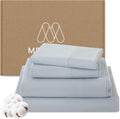 MEISHANG 1000 Thread Count Egyptian Cotton Sheets Queen - Soft Sateen