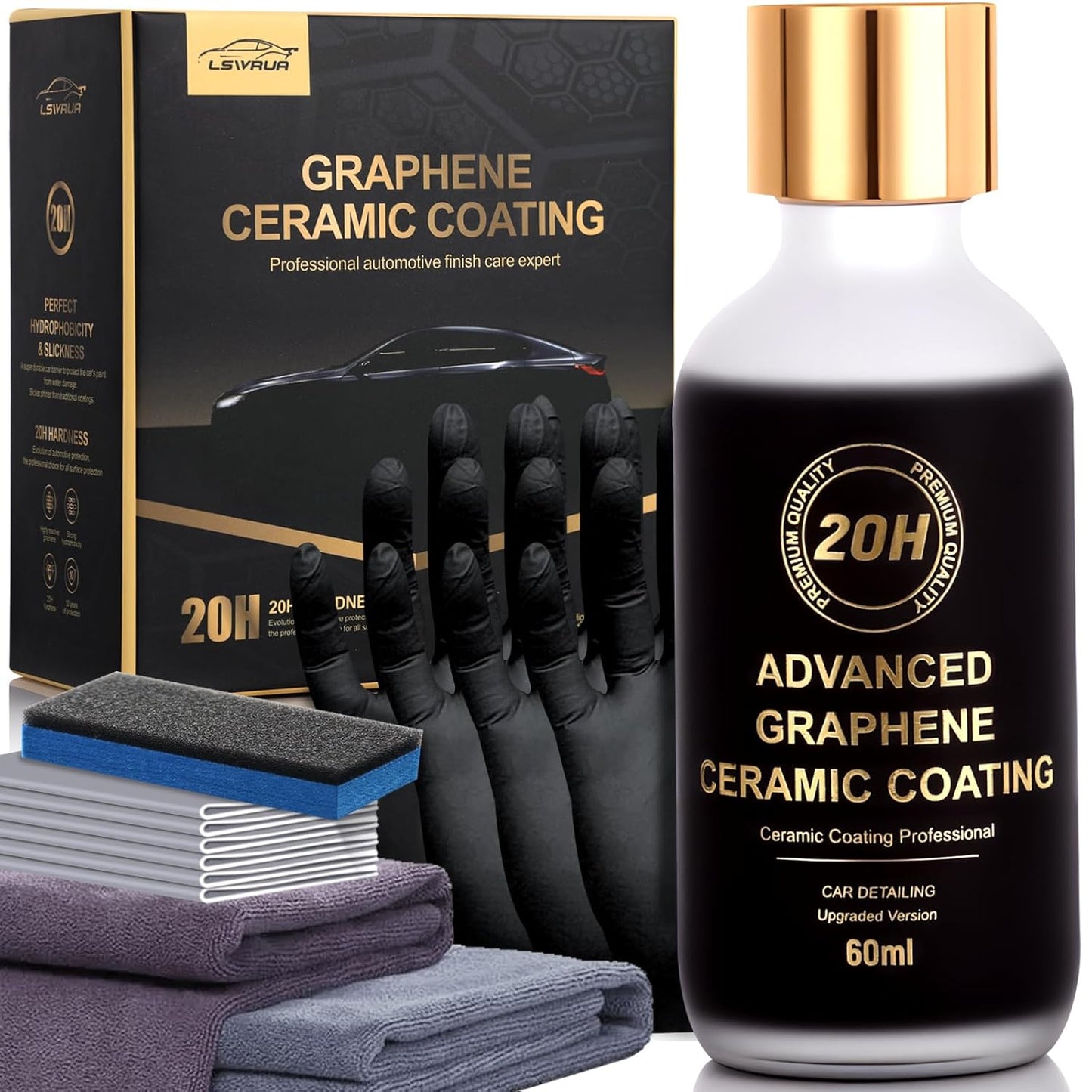 20H Graphene Ceramic Coating for Cars, Motorcycles & Boats