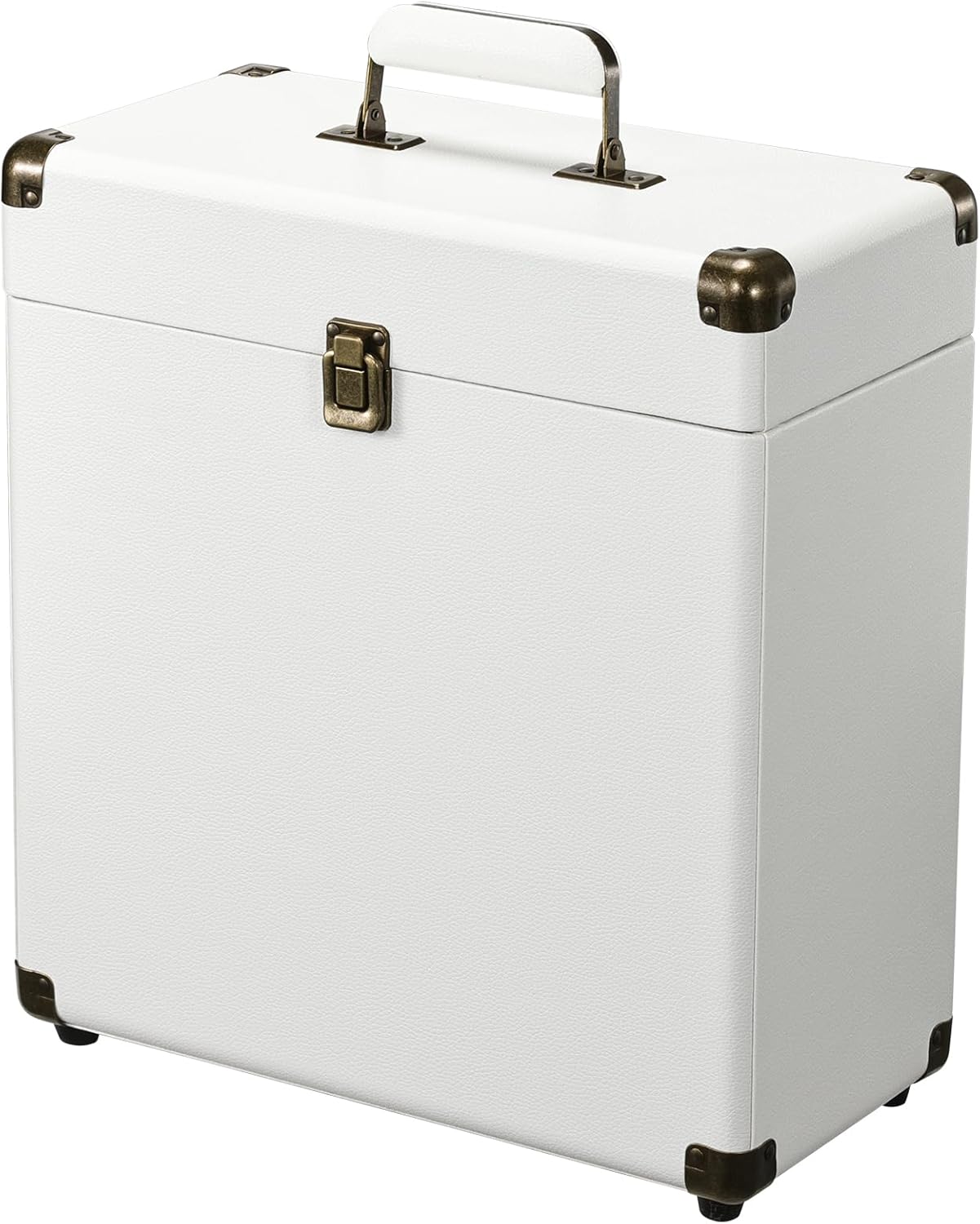Costravio Vinyl Record Storage Box for 30 Albums and More