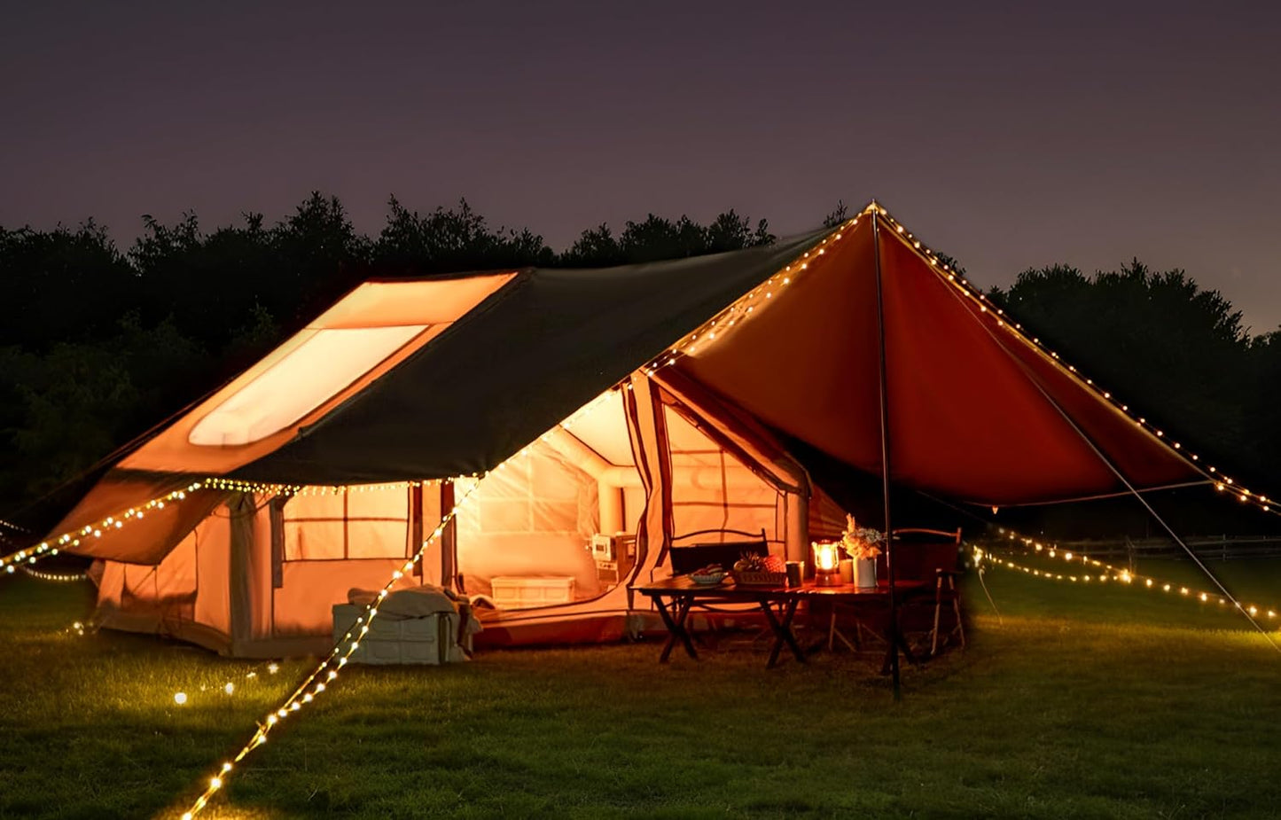 YOLENY Inflatable Camping Tent: Quick Setup, Large Skylight