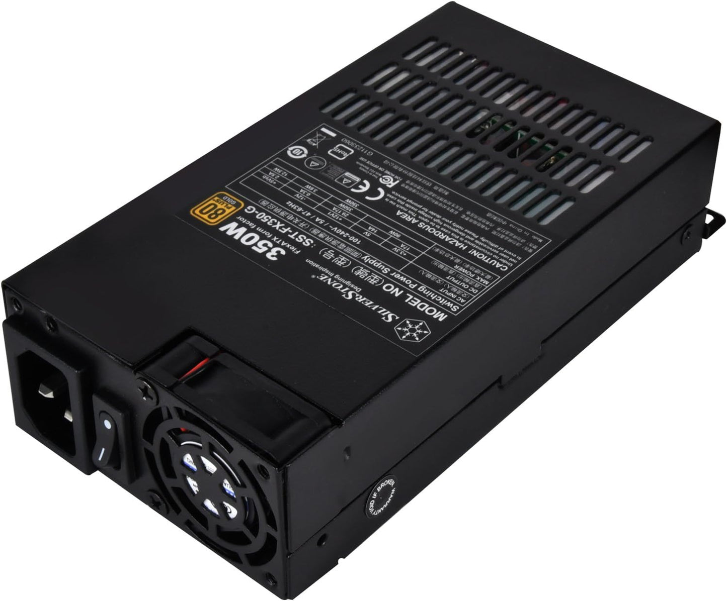 350 Watt Flex ATX Power Supply with 80 Plus Gold Certification