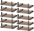 11.25 in L x 6 in H J Lip Shelf Brackets 20 Pack - Rustic Black