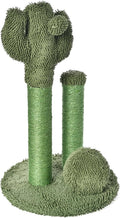 Cat Scratcher Cactus Triple Post Scratching Tower - Compact 27in