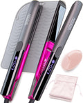 Flat Iron Hair Straightener and Curler 2 in 1 - Fast 20s Heat