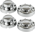 Replacement Chrome Wheel Center Hub Caps 4-Pack for Ram 3500 Dually
