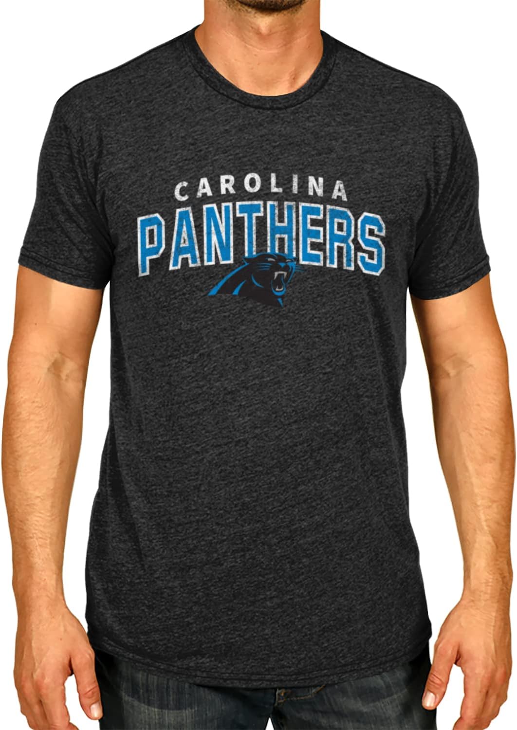 Carolina Panthers Short Sleeve Heather T-Shirt for Fans