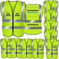 High Visibility Polyester Safety Vest with Zipper - Class 2