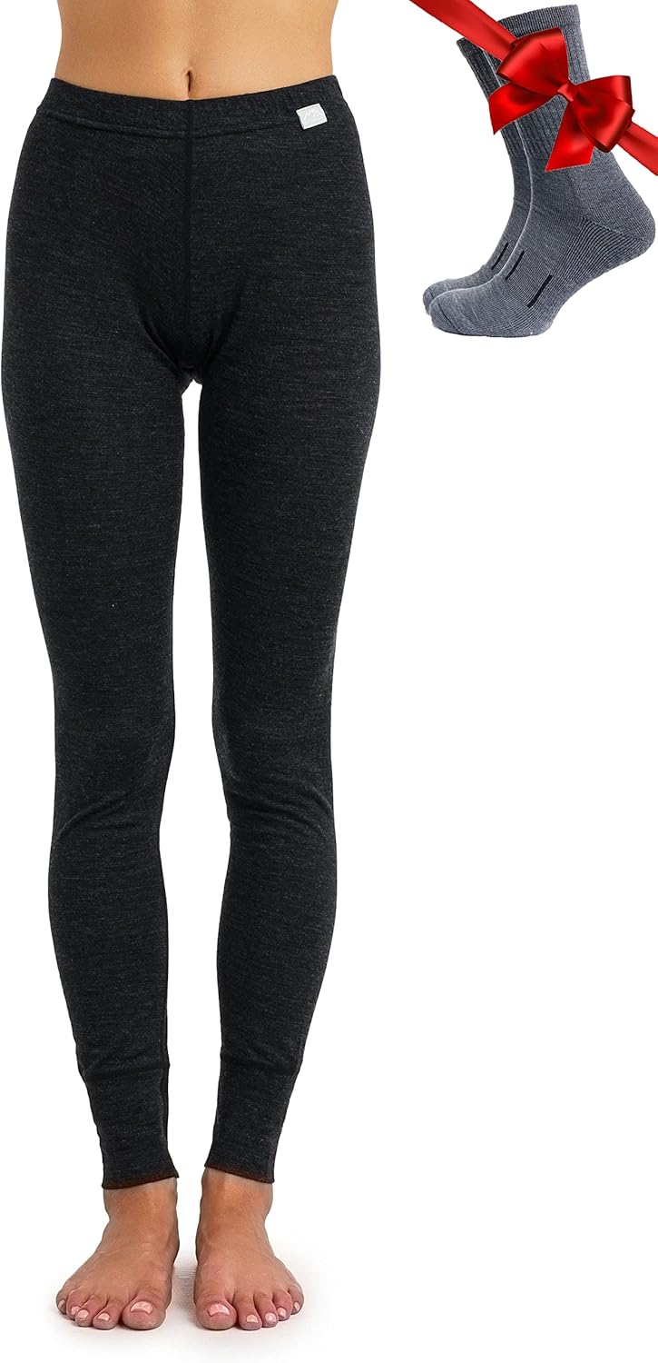 Merino Wool Base Layer Women Pants for Ultimate Comfort