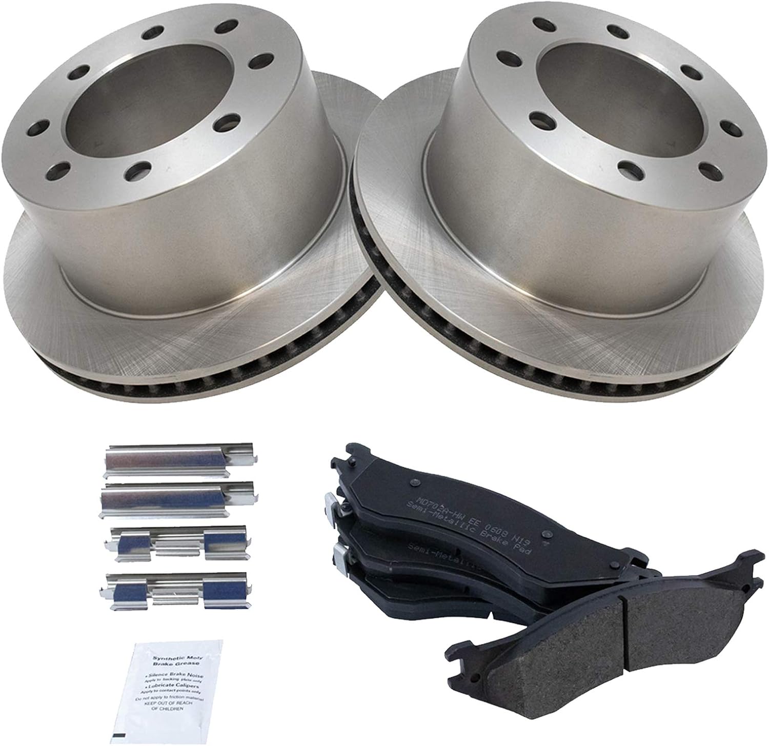 TRQ Rear Brake Pad & Rotor Kit for 2001-2002 Dodge Ram 2500
