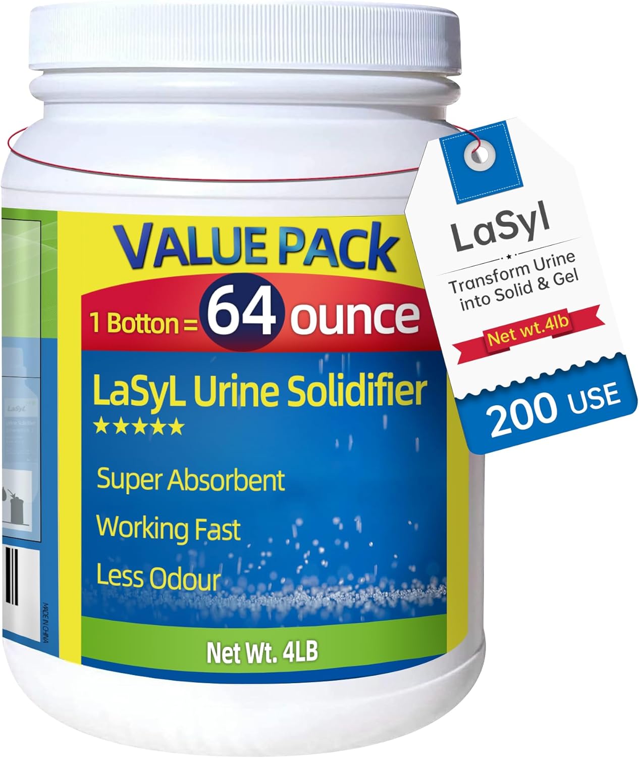 LaSyL Super Absorbent Powder for Portable Toilets and Pets