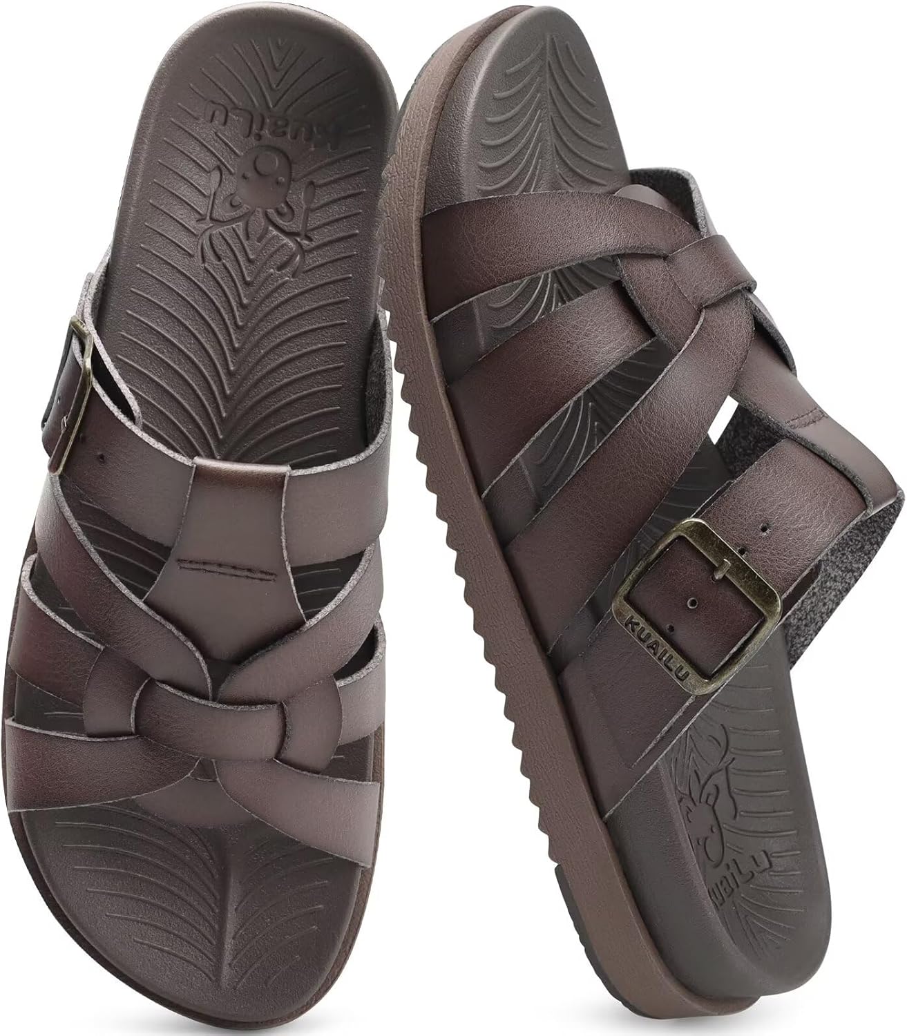KuaiLu Gladiator Sandals for Women with Arch Support Comfort