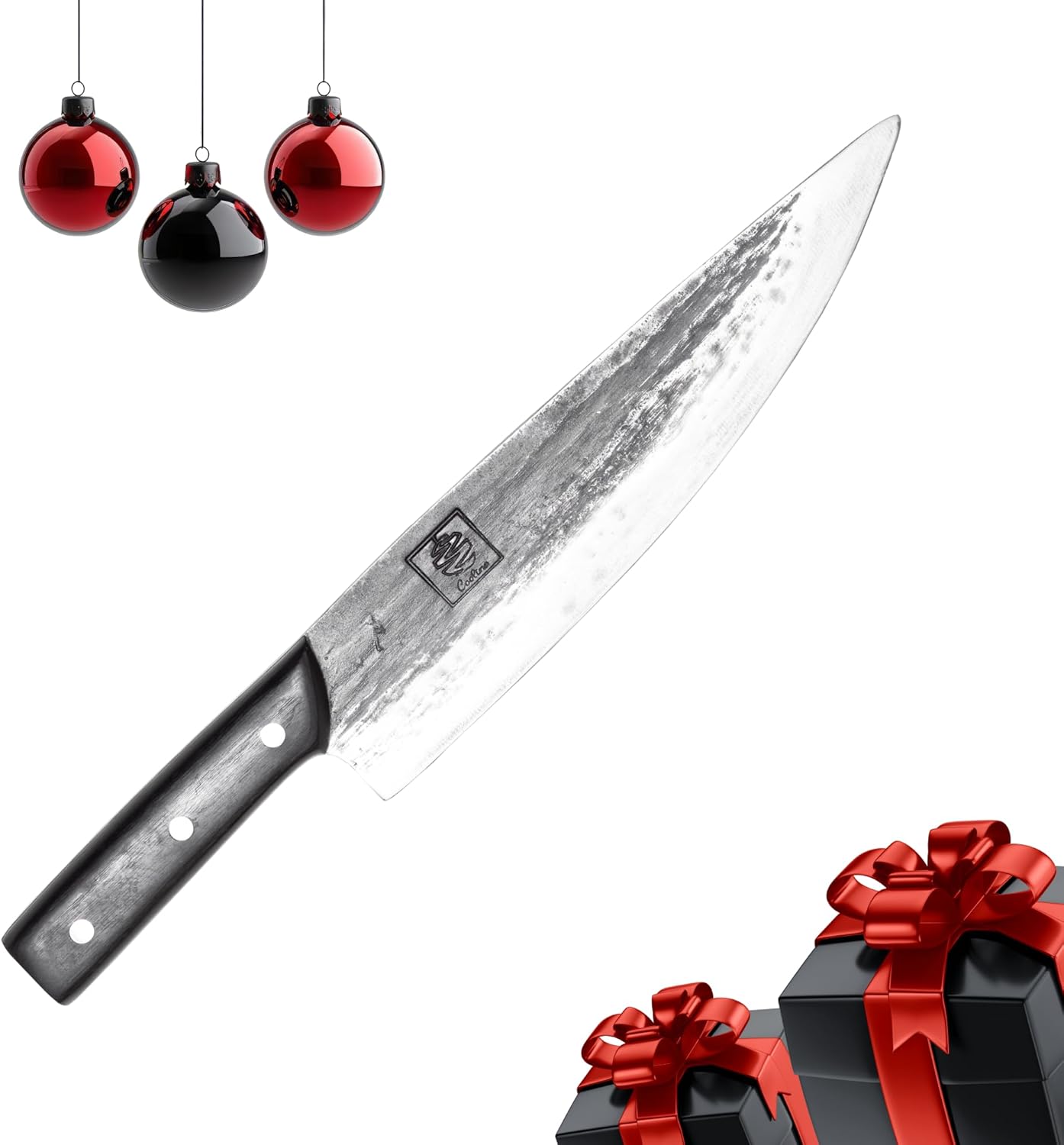 COOLINA Tungsten XL Chef Knife for Effortless Cutting and Chopping