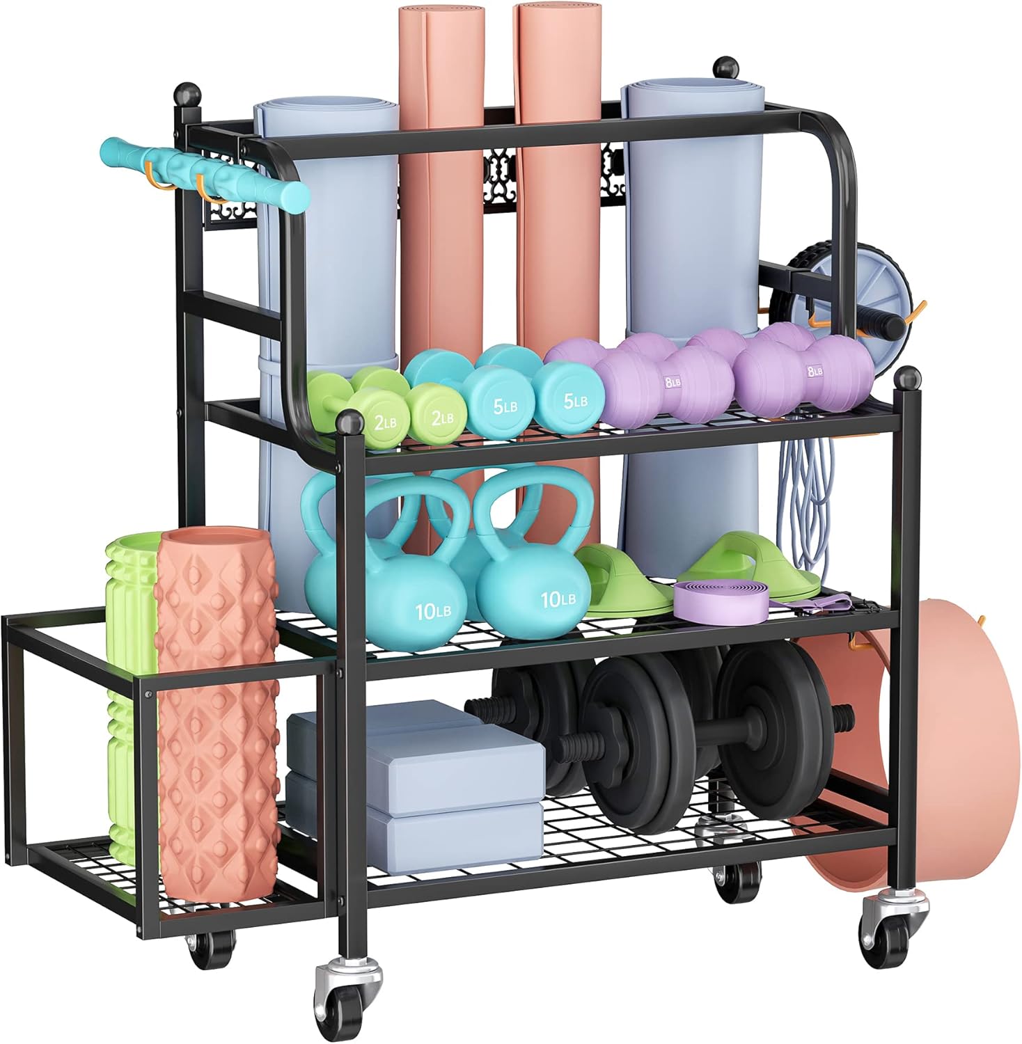 Y&M All-in-One Gym Rack - Organize in Style!