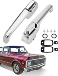 Metal Outside Door Handles (Pair) for 1967-1972 Chevy/GMC - Chrome