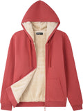 Women's Fleece Lined Zip Up Hoodie Jacket - Cozy Warm (Style SN5Y)
