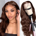 Chocolate Brown 13x6 Body Wave Lace Front Wig Human Hair - Natural