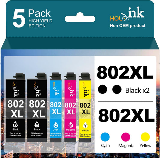 Epson 802XL Ink Cartridges - Vibrant Colors, High-Yield Quality