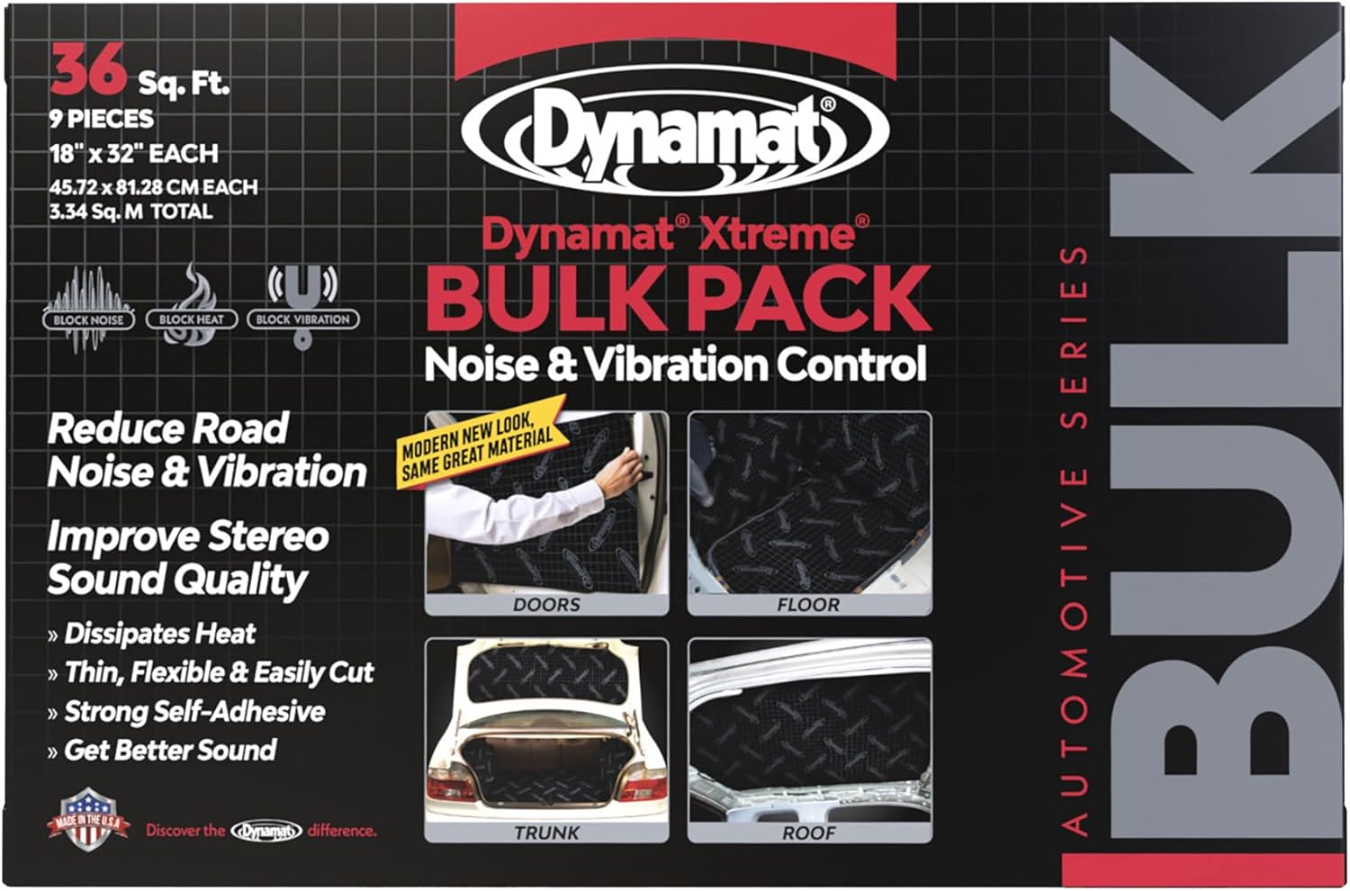 Dynamat Xtreme Sound Deadening Car Insulation for Quiet Rides