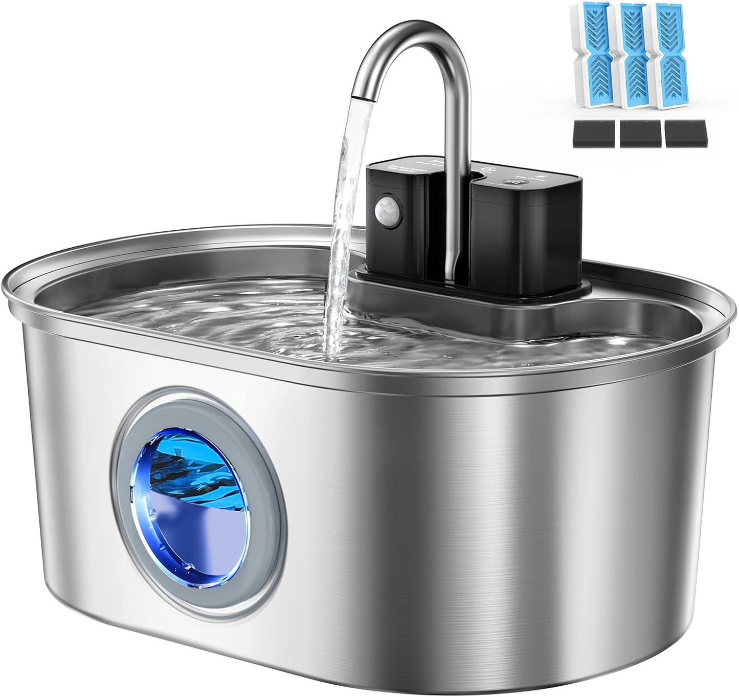 Cat Water Fountain Stainless Steel 108oz: Automatic Pet Dispenser